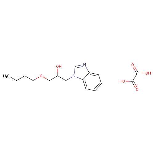 1-(1H-1,3-benzodiazol-1-yl)-3-butoxypropan-2-ol; oxalic acid