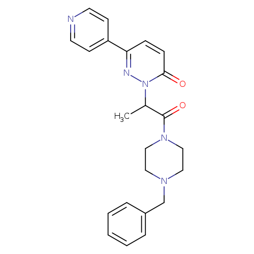 2-[1-(4-benzylpiperazin-1-yl)-1-oxopropan-2-yl]-6-(pyridin-4-yl)-2,3-dihydropyridazin-3-one