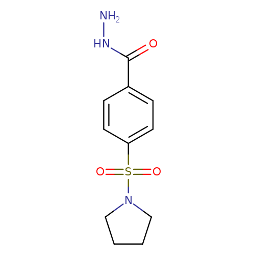 4-(pyrrolidine-1-sulfonyl)benzohydrazide