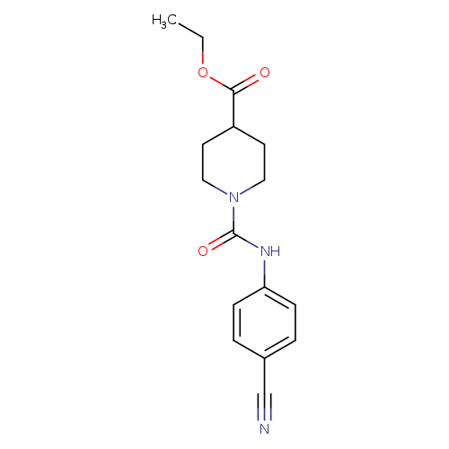 ethyl 1-[(4-cyanophenyl)carbamoyl]piperidine-4-carboxylate