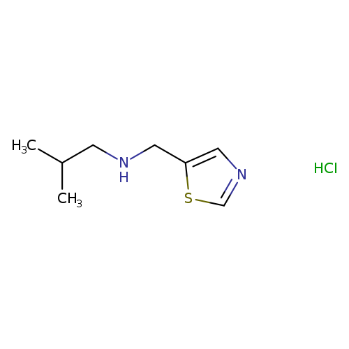 (2-methylpropyl)[(1,3-thiazol-5-yl)methyl]amine hydrochloride