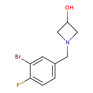 1-[(3-bromo-4-fluorophenyl)methyl]azetidin-3-ol