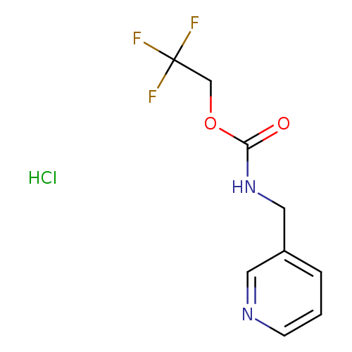2,2,2-trifluoroethylN-[(pyridin-3-yl)methyl]carbamatehydrochloride