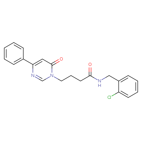 N-[(2-chlorophenyl)methyl]-4-(6-oxo-4-phenyl-1,6-dihydropyrimidin-1-yl)butanamide