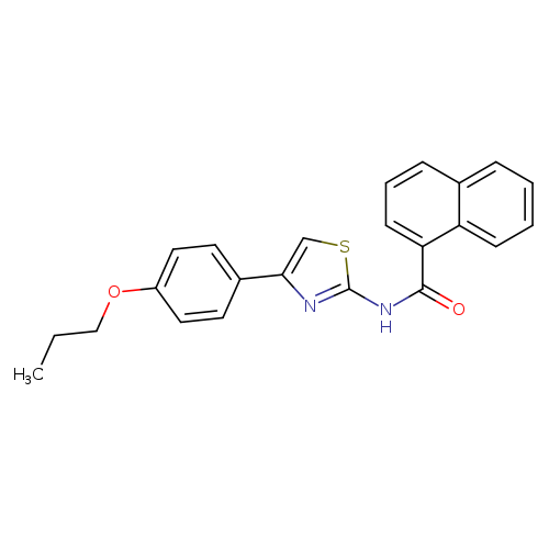 N-[4-(4-propoxyphenyl)-1,3-thiazol-2-yl]naphthalene-1-carboxamide
