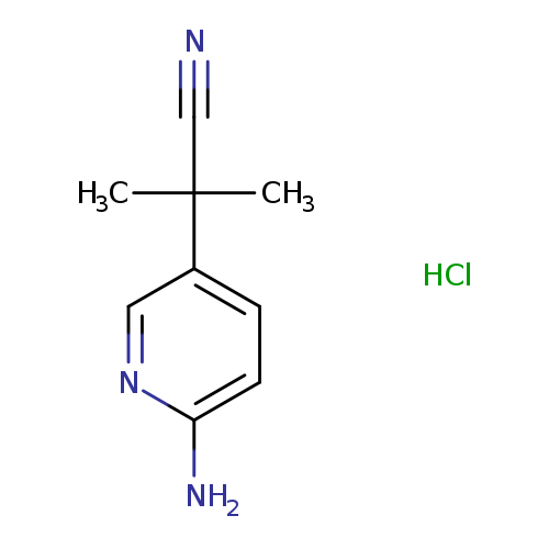 2-(6-aminopyridin-3-yl)-2-methylpropanenitrile hydrochloride