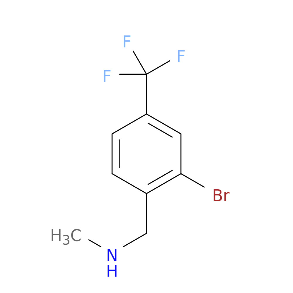 {[2-Bromo-4-(trifluoromethyl)phenyl]methyl}(methyl)amine