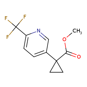 methyl 1-[6-(trifluoromethyl)-3-pyridyl]cyclopropanecarboxylate