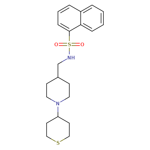 N-{[1-(thian-4-yl)piperidin-4-yl]methyl}naphthalene-1-sulfonamide