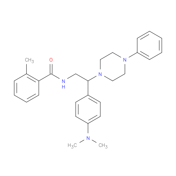 N-{2-[4-(dimethylamino)phenyl]-2-(4-phenylpiperazin-1-yl)ethyl}-2-methylbenzamide