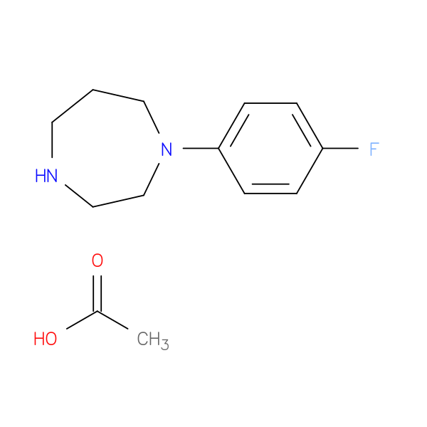 1-(4-fluorophenyl)-1,4-diazepane acetate