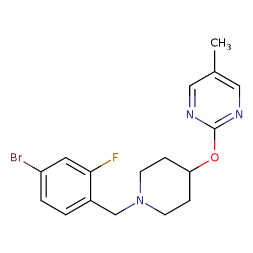 2-({1-[(4-bromo-2-fluorophenyl)methyl]piperidin-4-yl}oxy)-5-methylpyrimidine