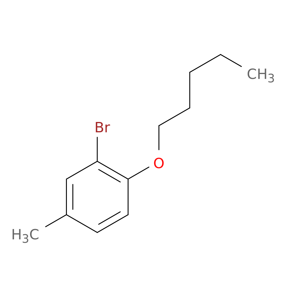 1-Bromo-5-methyl-2-n-pentyloxybenzene