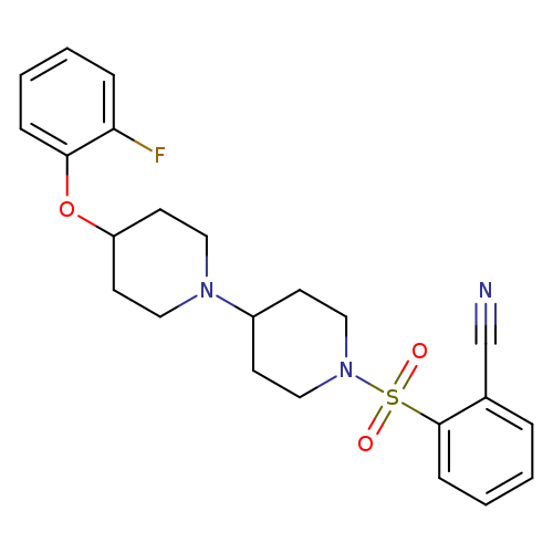 2-{[4-(2-fluorophenoxy)-[1,4'-bipiperidine]-1'-yl]sulfonyl}benzonitrile