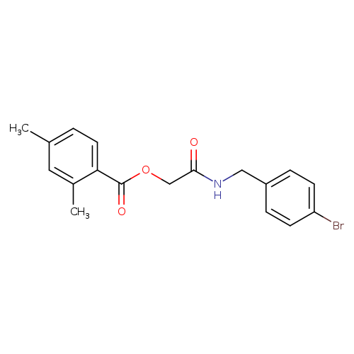 {[(4-bromophenyl)methyl]carbamoyl}methyl 2,4-dimethylbenzoate
