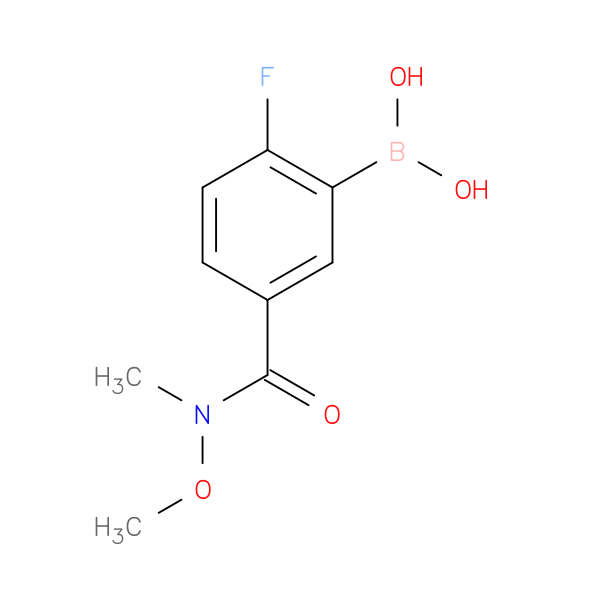 2-FLUORO-5-(METHOXY(METHYL)CARBAMOYL)PHENYLBORONIC ACID
