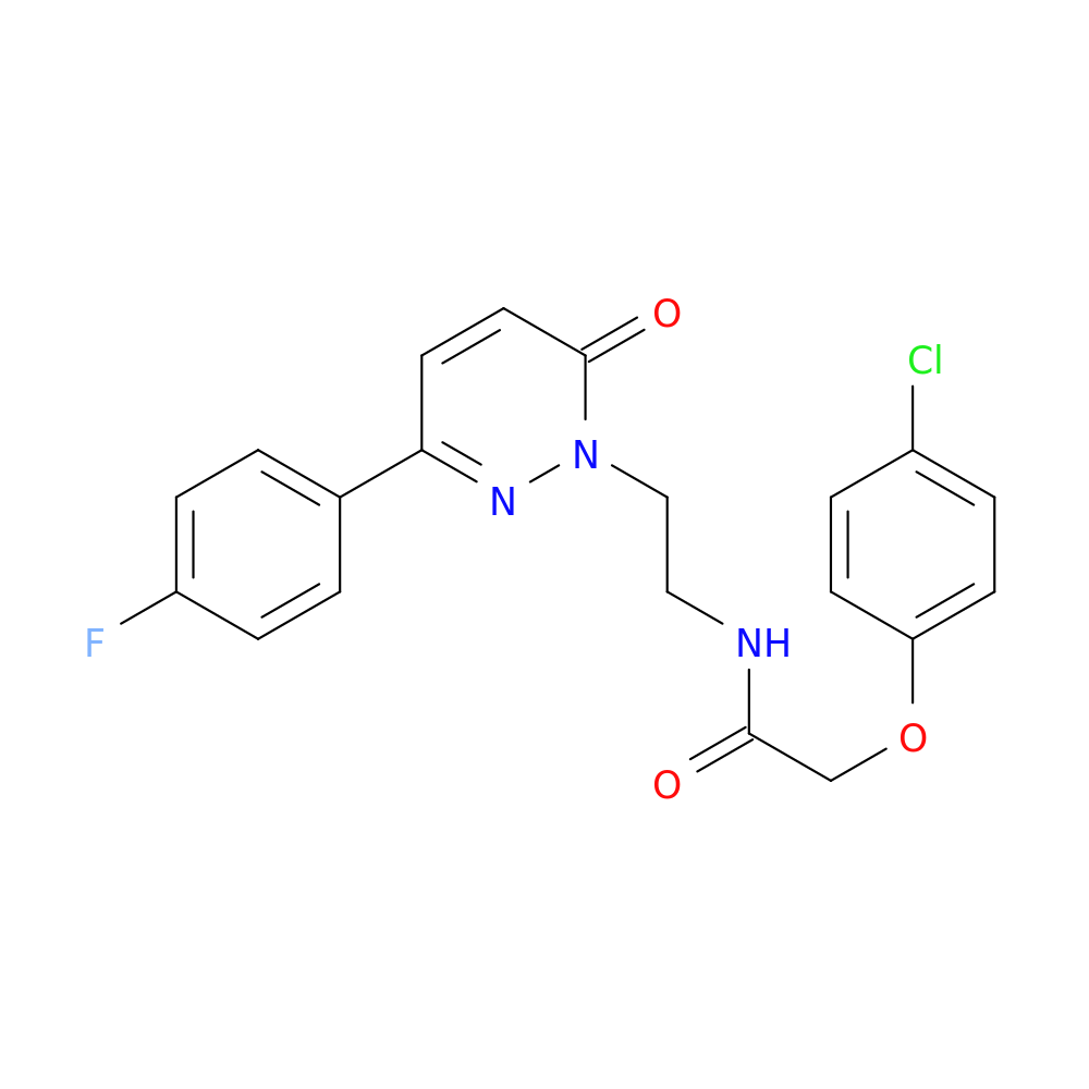 2-(4-chlorophenoxy)-N-{2-[3-(4-fluorophenyl)-6-oxo-1,6-dihydropyridazin-1-yl]ethyl}acetamide