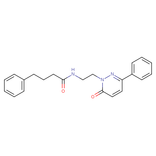 N-[2-(6-oxo-3-phenyl-1,6-dihydropyridazin-1-yl)ethyl]-4-phenylbutanamide