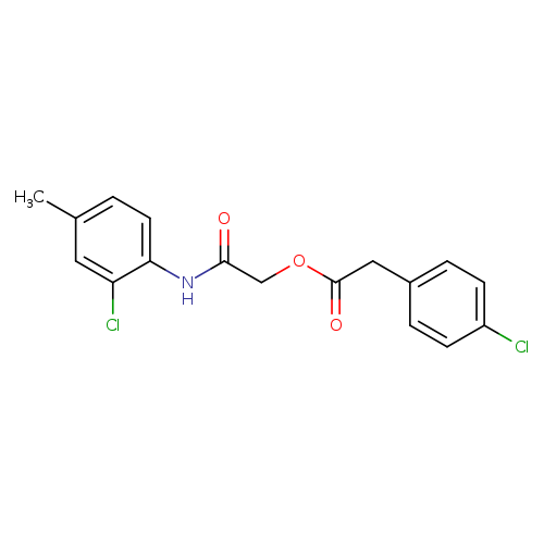 [(2-chloro-4-methylphenyl)carbamoyl]methyl 2-(4-chlorophenyl)acetate