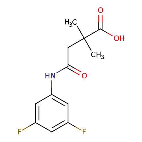 3-[(3,5-difluorophenyl)carbamoyl]-2,2-dimethylpropanoic acid
