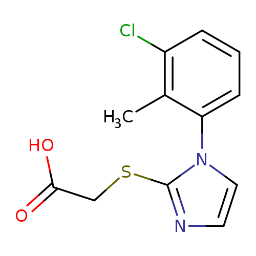 2-((1-(3-Chloro-2-methylphenyl)-1H-imidazol-2-yl)thio)acetic acid
