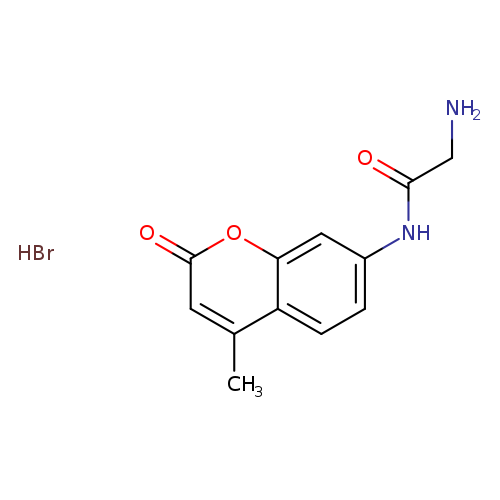 Acetamide, 2-amino-N-(4-methyl-2-oxo-2H-1-benzopyran-7-yl)-, hydrobromide (1:1)