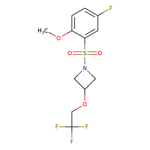1-(5-fluoro-2-methoxybenzenesulfonyl)-3-(2,2,2-trifluoroethoxy)azetidine