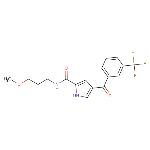 N-(3-methoxypropyl)-4-[3-(trifluoromethyl)benzoyl]-1H-pyrrole-2-carboxamide