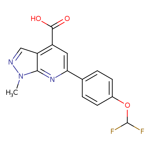 6-[4-(difluoromethoxy)phenyl]-1-methyl-1H-pyrazolo[3,4-b]pyridine-4-carboxylic acid