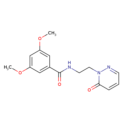 3,5-dimethoxy-N-[2-(6-oxo-1,6-dihydropyridazin-1-yl)ethyl]benzamide