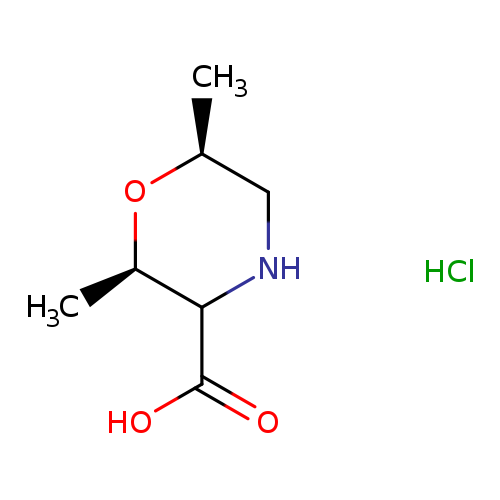 (2R,6S)-2,6-dimethylmorpholine-3-carboxylicacidhydrochloride