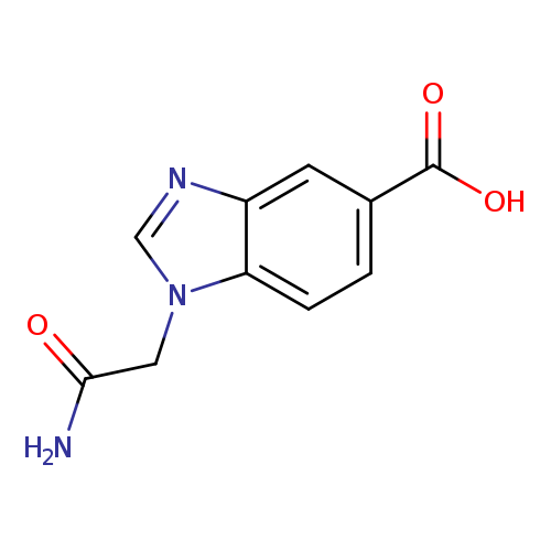 1-(Carbamoylmethyl)-1h-1,3-benzodiazole-5-carboxylic acid