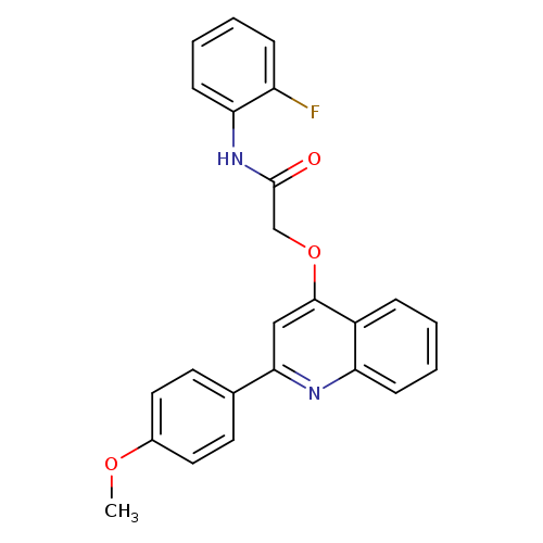 N-(2-fluorophenyl)-2-{[2-(4-methoxyphenyl)quinolin-4-yl]oxy}acetamide