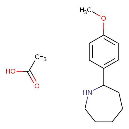 2-(4-methoxyphenyl)azepane; acetic acid