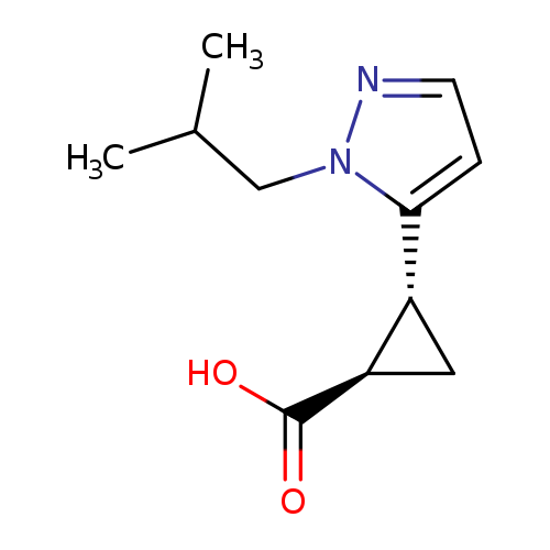 rac-(1R,2R)-2-[1-(2-methylpropyl)-1H-pyrazol-5-yl]cyclopropane-1-carboxylic acid, trans
