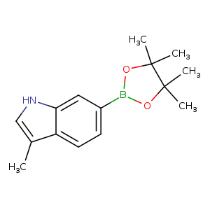 1H-Indole, 3-methyl-6-(4,4,5,5-tetramethyl-1,3,2-dioxaborolan-2-yl)-