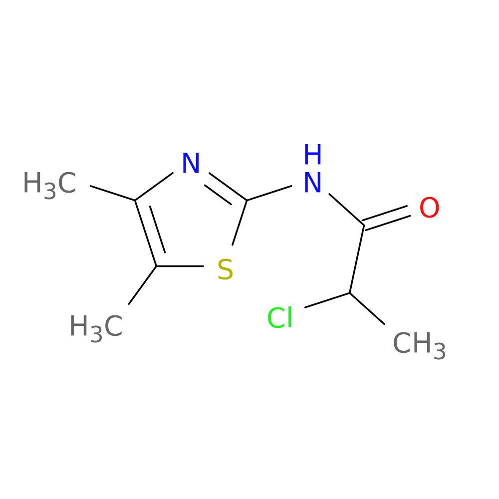 2-chloro-N-(dimethyl-1,3-thiazol-2-yl)propanamide