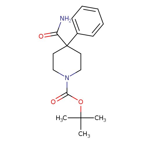 1-Piperidinecarboxylic acid, 4-(aminocarbonyl)-4-phenyl-,1,1-dimethylethyl ester