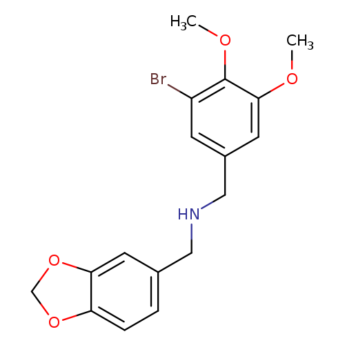 N-(1,3-benzodioxol-5-ylmethyl)-N-(3-bromo-4,5-dimethoxybenzyl)amine
