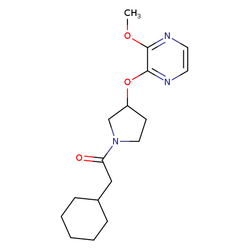 2-cyclohexyl-1-{3-[(3-methoxypyrazin-2-yl)oxy]pyrrolidin-1-yl}ethan-1-one