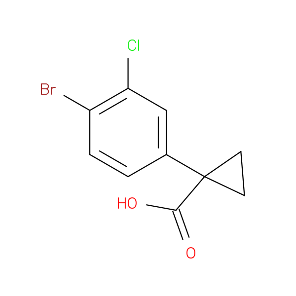 1-(4-Bromo-3-chlorophenyl)cyclopropane-1-carboxylic acid