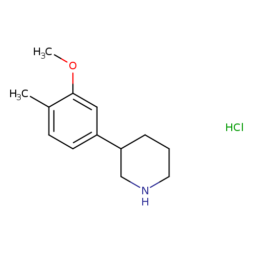 3-(3-methoxy-4-methylphenyl)piperidine hydrochloride