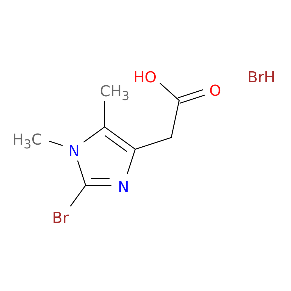 2-(2-bromo-1,5-dimethyl-1H-imidazol-4-yl)acetic acid hydrobromide