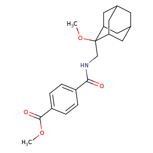 methyl 4-{[(2-methoxyadamantan-2-yl)methyl]carbamoyl}benzoate