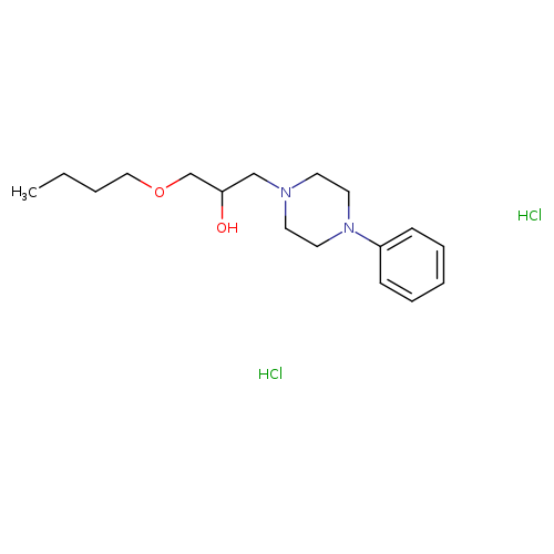 1-butoxy-3-(4-phenylpiperazin-1-yl)propan-2-ol dihydrochloride