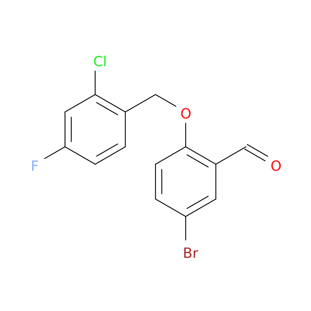 5-Bromo-2-[(2-chloro-4-fluorobenzyl)oxy]benzaldehyde