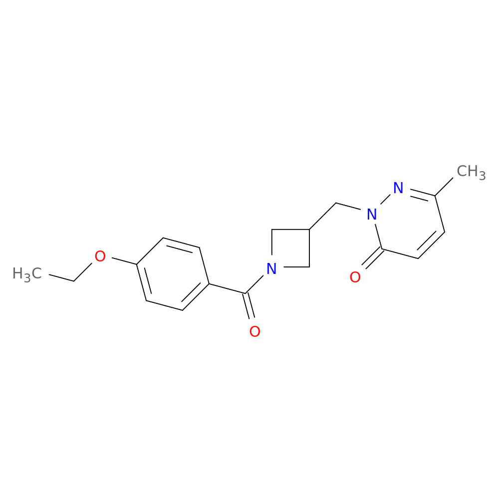 2-{[1-(4-ethoxybenzoyl)azetidin-3-yl]methyl}-6-methyl-2,3-dihydropyridazin-3-one