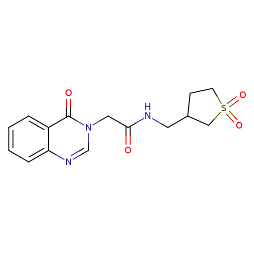 N-[(1,1-dioxo-1lambda6-thiolan-3-yl)methyl]-2-(4-oxo-3,4-dihydroquinazolin-3-yl)acetamide