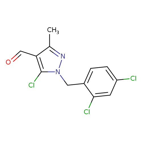 5-chloro-1-[(2,4-dichlorophenyl)methyl]-3-methyl-1H-pyrazole-4-carbaldehyde