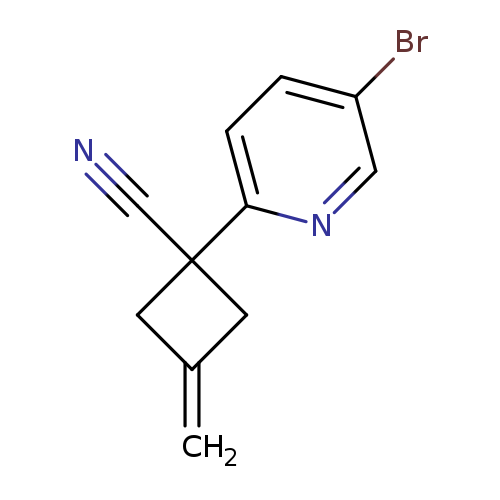 1-(5-bromopyridin-2-yl)-3-methylidenecyclobutane-1-carbonitrile